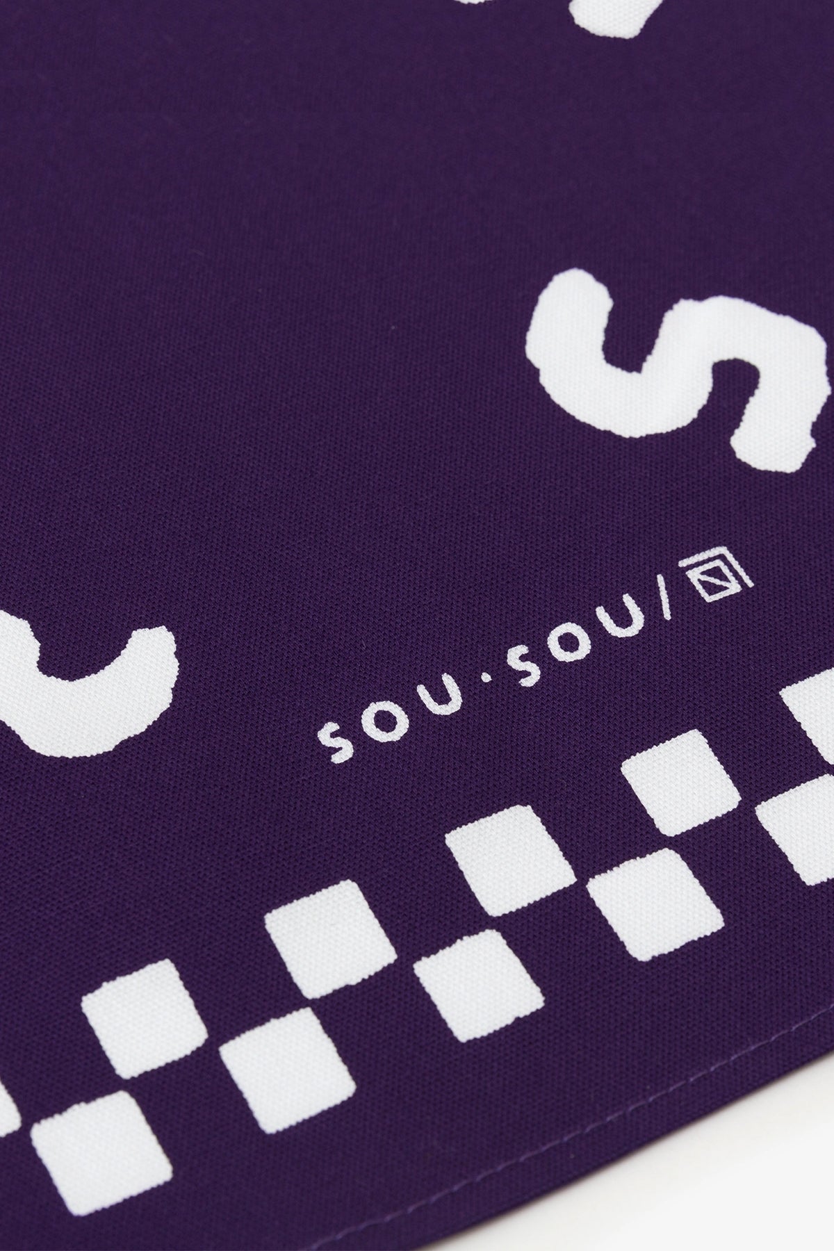 SOU・SOU×Arakawa Masujiro Shoten Furoshiki (moyen)/SO-SU-U Violet (shikon)