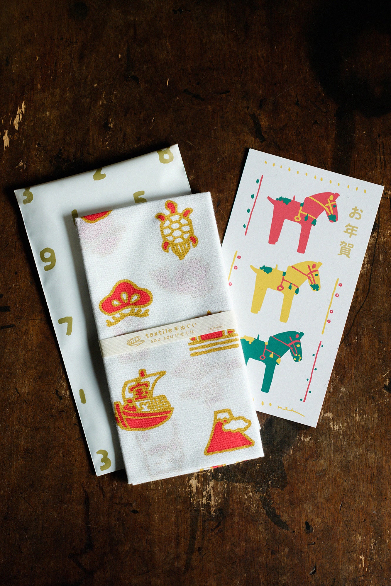 Isemomen Cotton Textile Handkerchief / Year of the Snake 2025