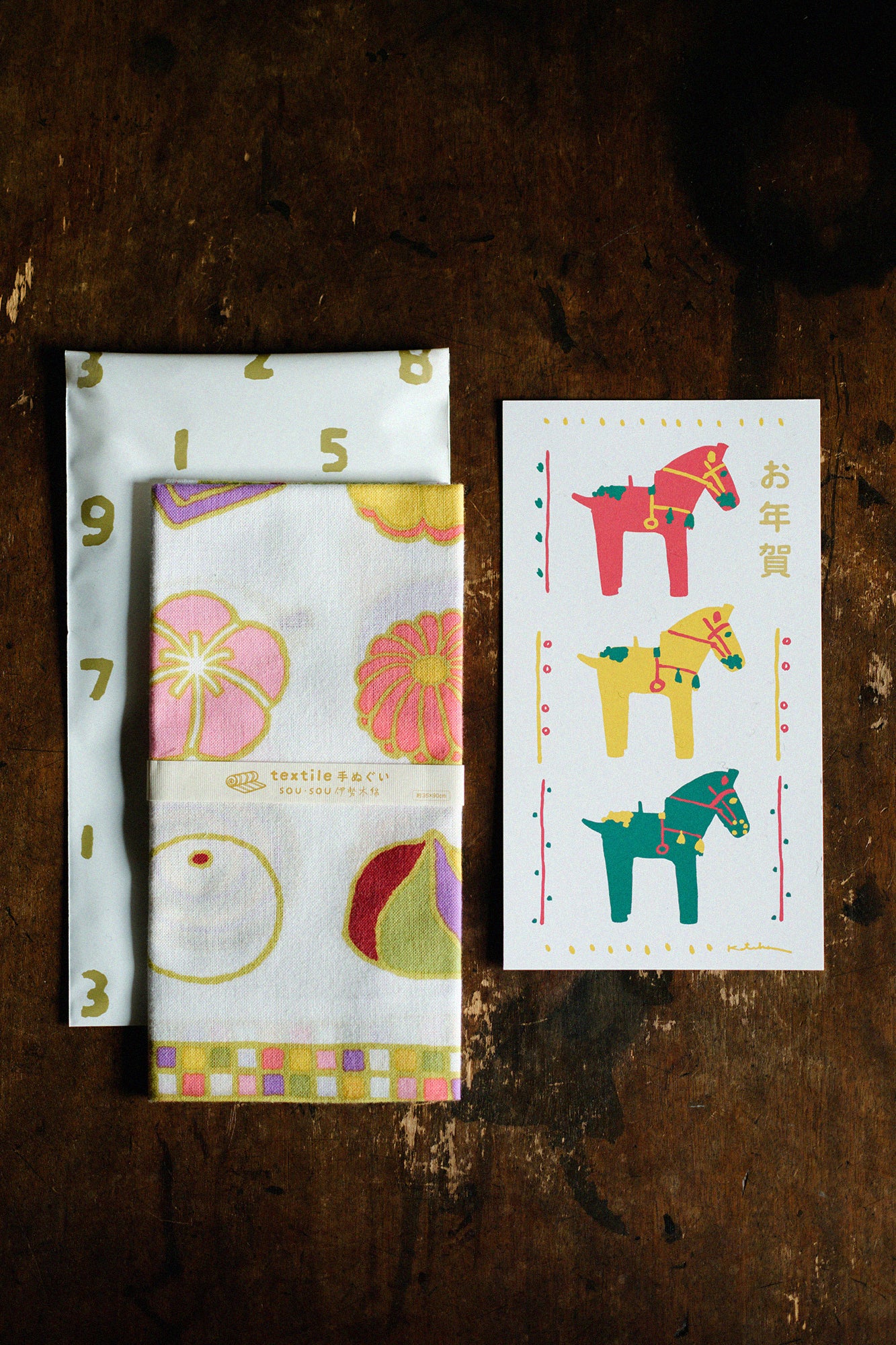 伊勢木棉圖案紋樣手巾/蛇年 2025年