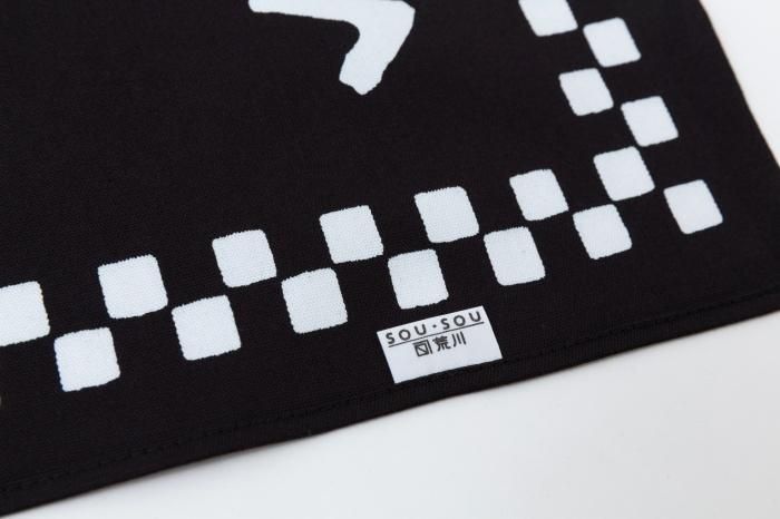 SOU・SOU ×Arakawa Masujiro Furoshiki (Medium) / SO-SU-U Black