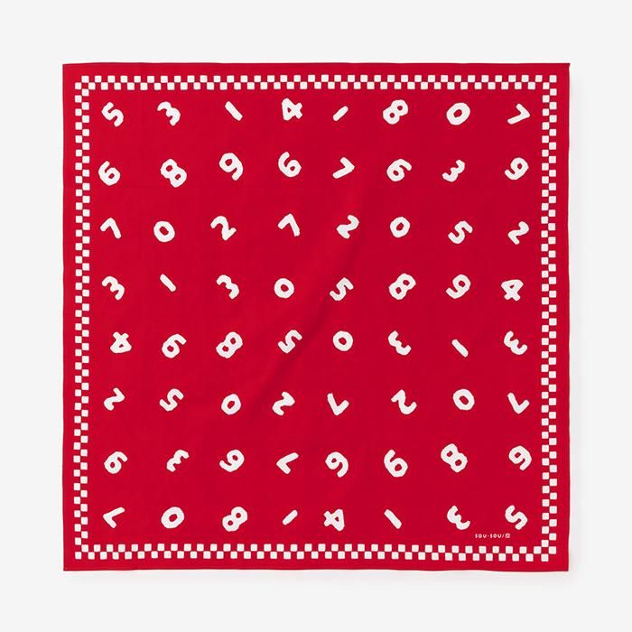 SOU・SOU×Arakawa Masujiro Store Furoshiki(Medium)/SO-SU-U Bright Red