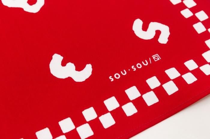 SOU・SOU×Arakawa Masujiro Store Furoshiki(Medium)/SO-SU-U Bright Red