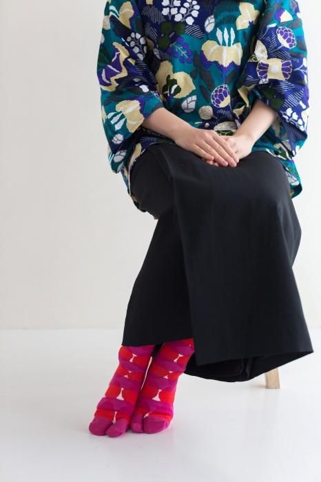 分趾襪(普通長度)/彈珠與橫紋 【男・女性用】