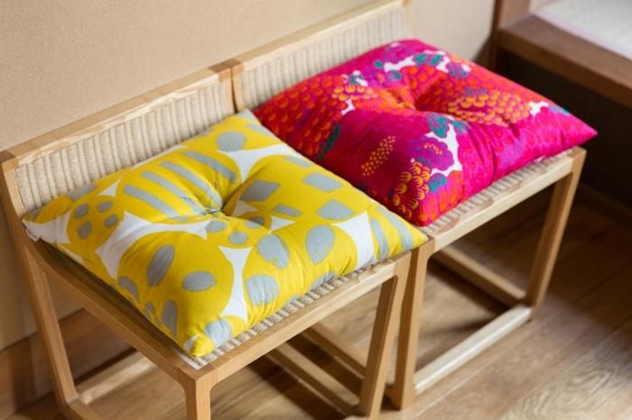 SOU・SOUの京座布団(21番手平織)/うらら 嬉々(きき)【※お届けに約3週間】