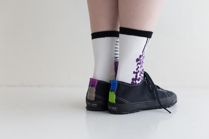 足袋下(普通丈)/東山三十六峰(ひがしやまさんじゅうろっぽう) 【男・女性用】