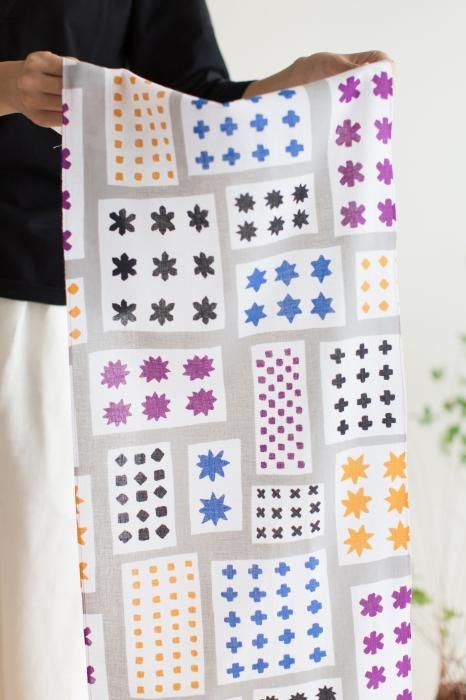 【net limited】Isemomen Cotton Textile Handkerchief / Heavy Snow