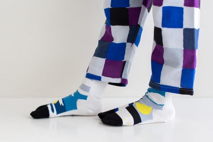 ●Tabi Socks for Kids Mid-calf / Moon and Stars【S・M・L】