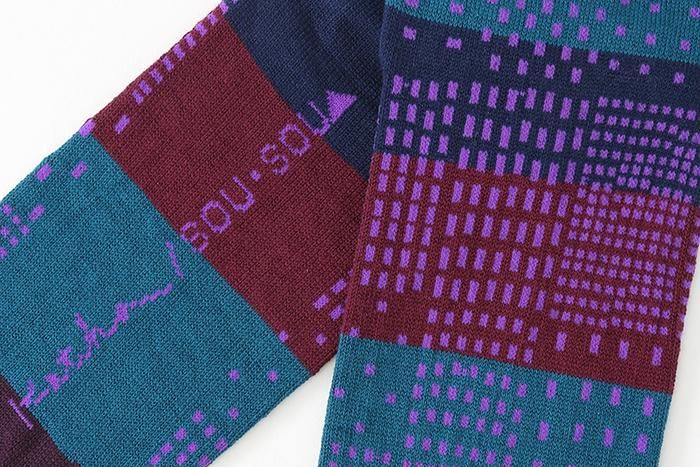 分趾襪(膝下長度)/敷石 江戸紫【女性用】