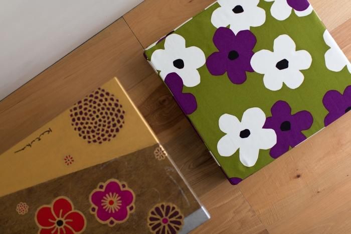 箱座布団/花がさね 萌黄(もえぎ)【※お届けに約3週間】