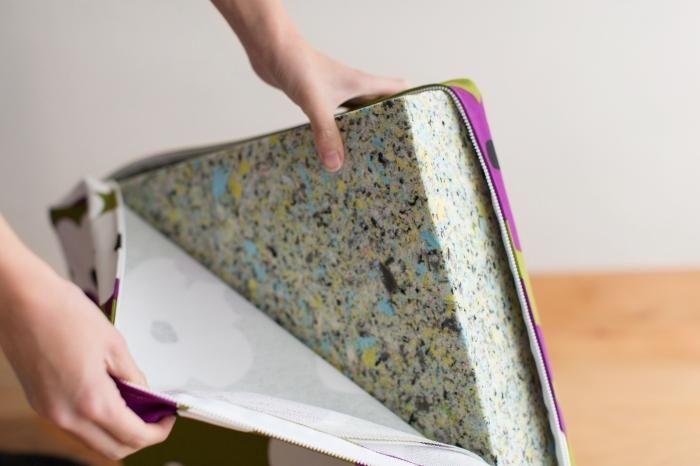 箱座布団/花がさね 萌黄(もえぎ)【※お届けに約3週間】