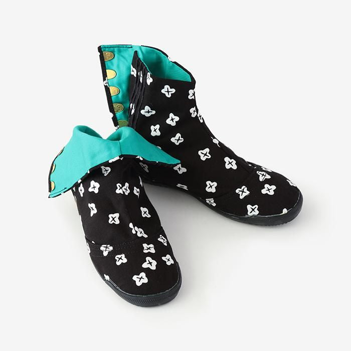 【net limited】Marugo Round Toe Tabi Shoes / Tiny Flowers