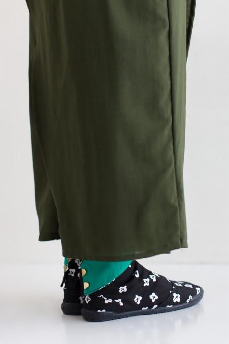 【net limited】Marugo Round Toe Tabi Shoes / Tiny Flowers