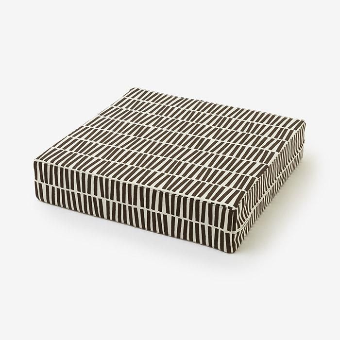 Box Cushion/Wooden Clappers Dark Brown【※Delivery in 3 weeks】