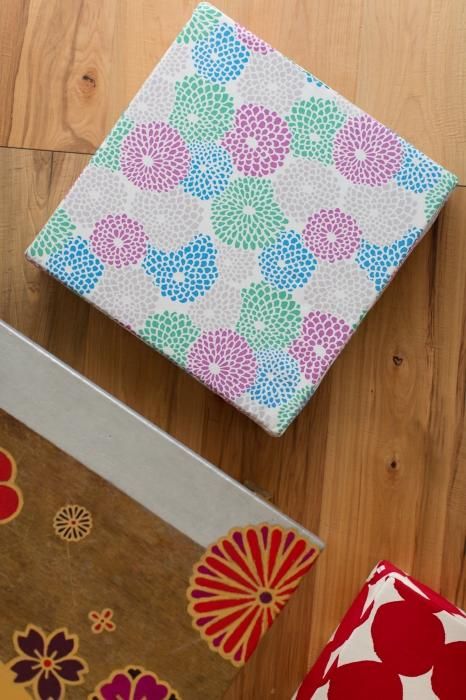 箱座布団/菊づくし りょうふう【※お届けに約3週間】