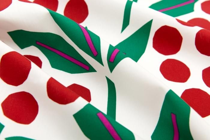 Hand-printed Furoshiki (Large) / Nandina Bamboo