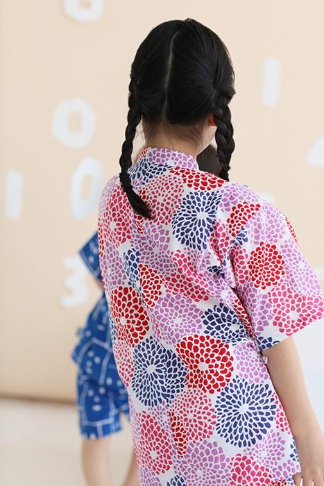 ●이세모멘 어린이 진베/ 나는 바쁘다 흰색