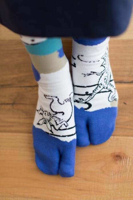 Tabi Socks (Mid-calf)/Choju-giga Between Clouds【Men・Women】