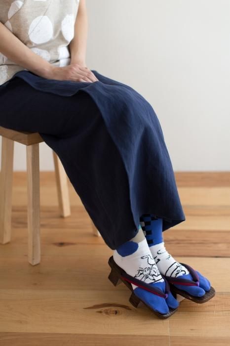 Tabi Socks (Mid-calf)/Choju-giga Between Clouds【Men・Women】