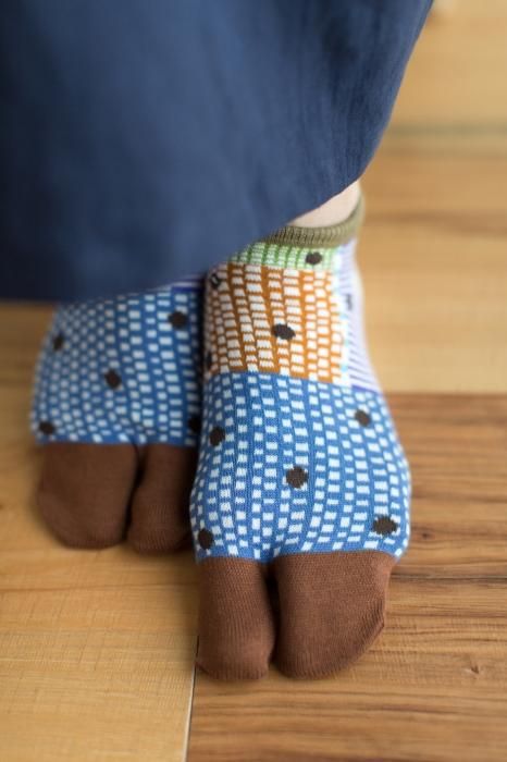 Tabi Socks(Low-cut)/Lines and Dots & Polka Dots【Men・Women】