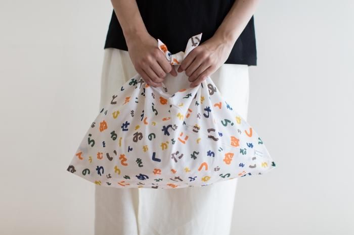 Isemomen Cotton Eco Bag / Japanese Alphabet Song Play in the Mountain