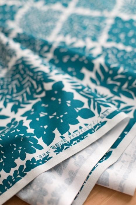 布料剪裁販售 (21號平織棉)/花市松(Hanaichimatsu)<50厘米