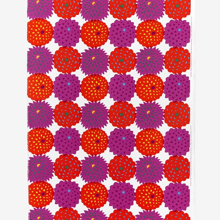 布料剪裁販售 (8號帆布)/天竺牡丹 京紅色花(天竺牡丹 京緋色花(50厘米)