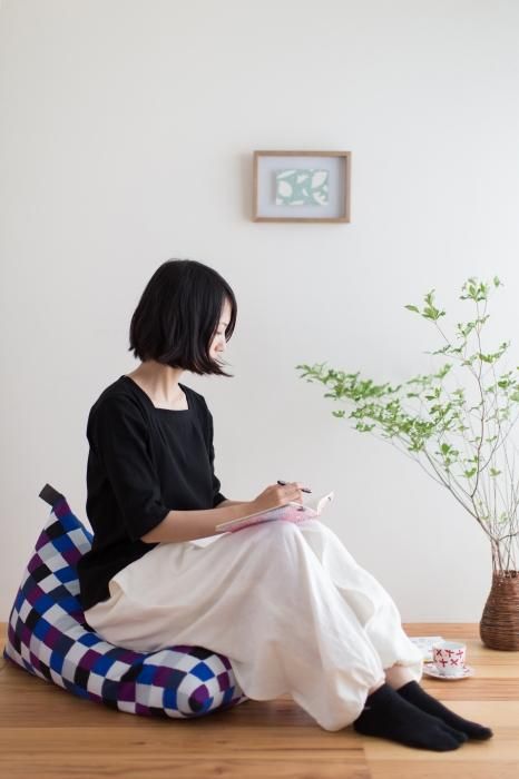 クッション座椅子/日々(ひび)【※お届けに約3週間】