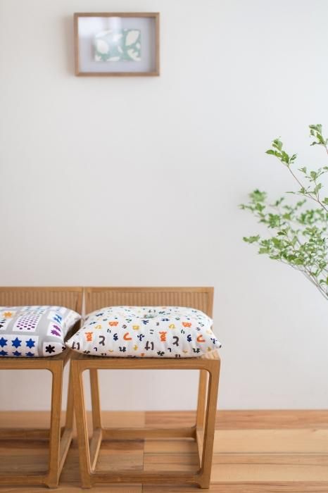 SOU・SOU교토방석(8호 캔버스)/이로하니호헤도 야마아소비【※도착까지 약 3주소요】