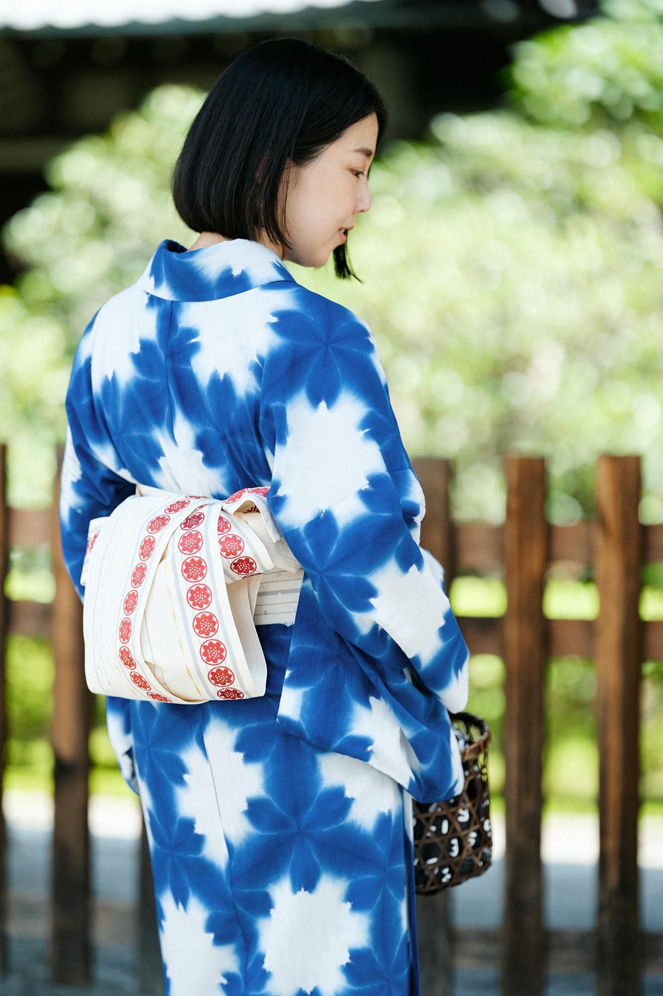 博多 半幅小袋帶/乳白色