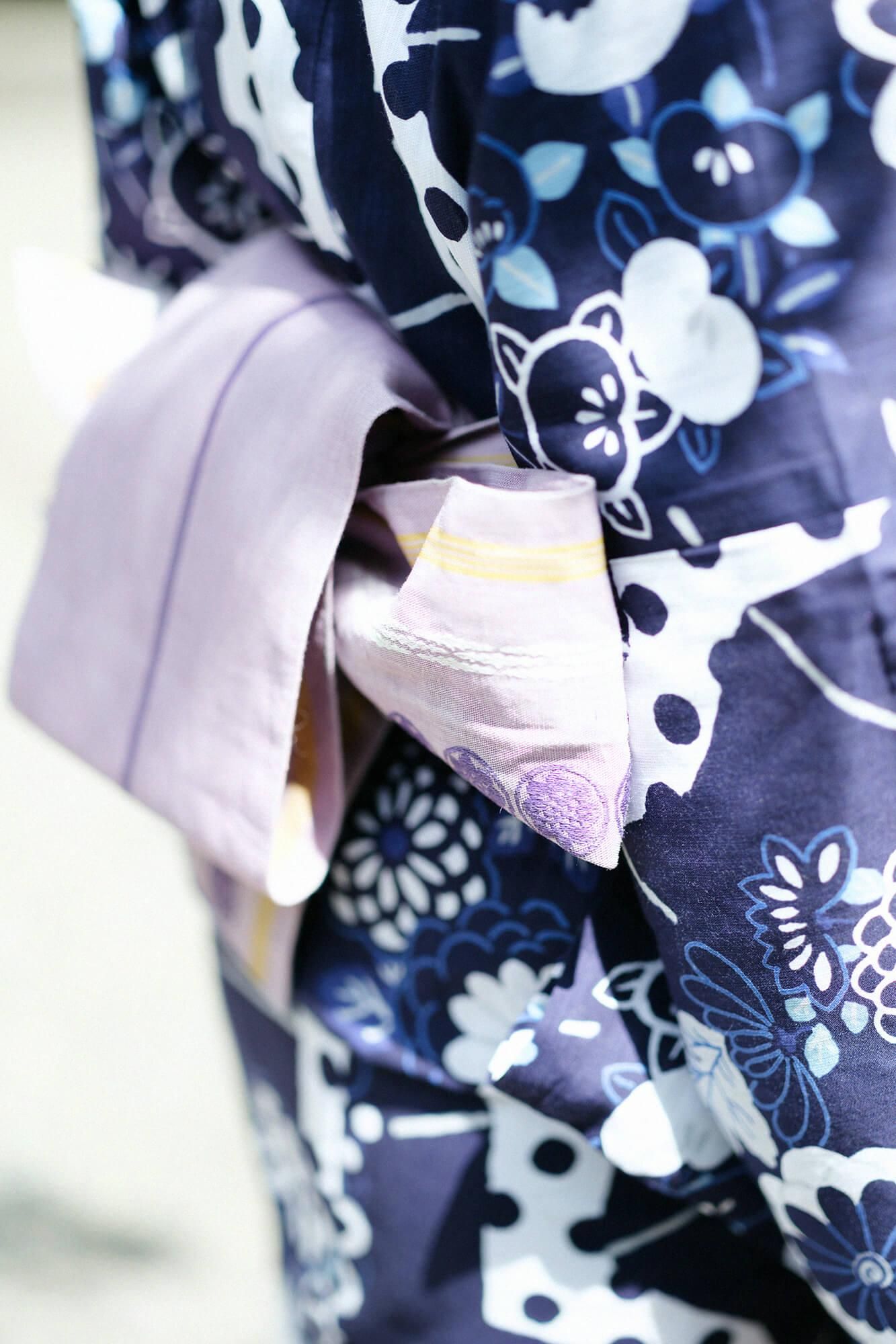 하카타 카라무시 오비/red wisteria (Beni Fujiiro)