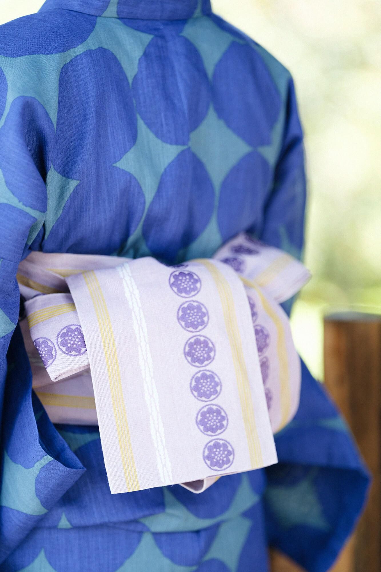 하카타 카라무시 오비/red wisteria (Beni Fujiiro)