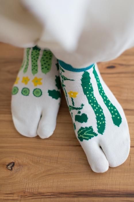 足袋下(踝丈)/きゅうり 鳥の子色(とりのこいろ) 【男・女性用】