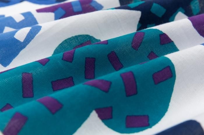 伊勢木棉圖案紋樣手巾(短版)/金平糖