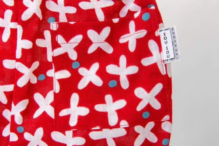 ● Isemomen Cotton Baby Kintarou / Suzushiroso Small Red