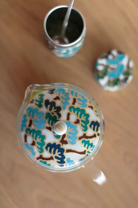 耐熱玻璃茶壺和茶罐套組/松之態