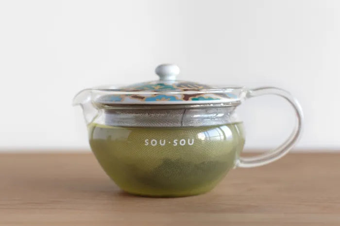 耐熱玻璃茶壺和茶罐套組/松之態