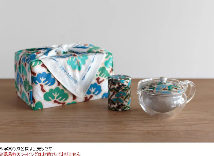 耐熱玻璃茶壺和茶罐套組/松之態