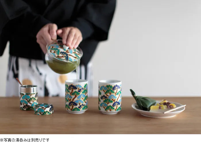 耐熱玻璃茶壺和茶罐套組/松之態