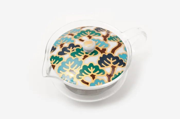 耐熱玻璃茶壺和茶罐套組/松之態