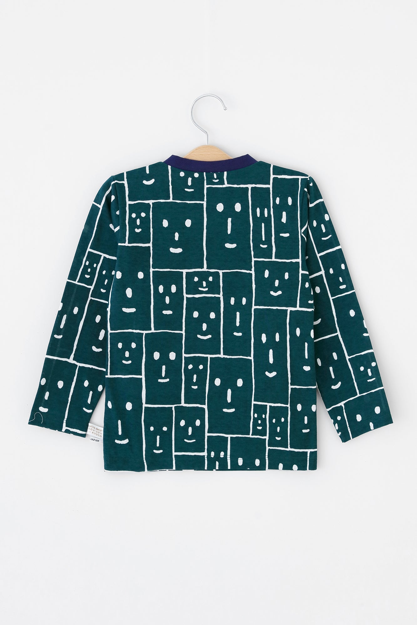 ● Square Neck Long Sleeve T-shirt / Flower Grove