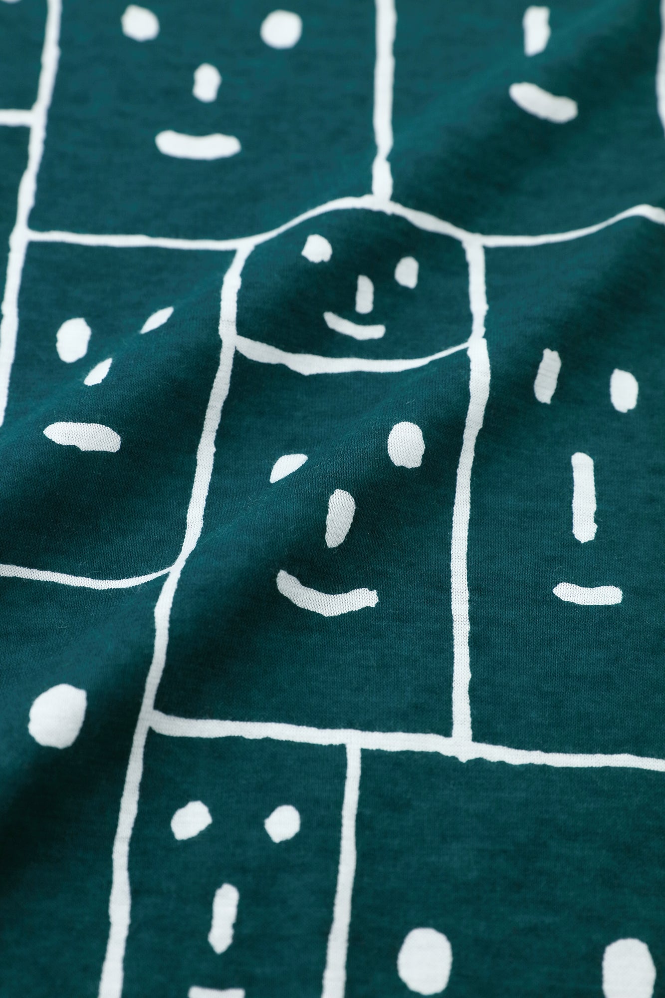 ● Square Neck Long Sleeve T-shirt / Flower Grove