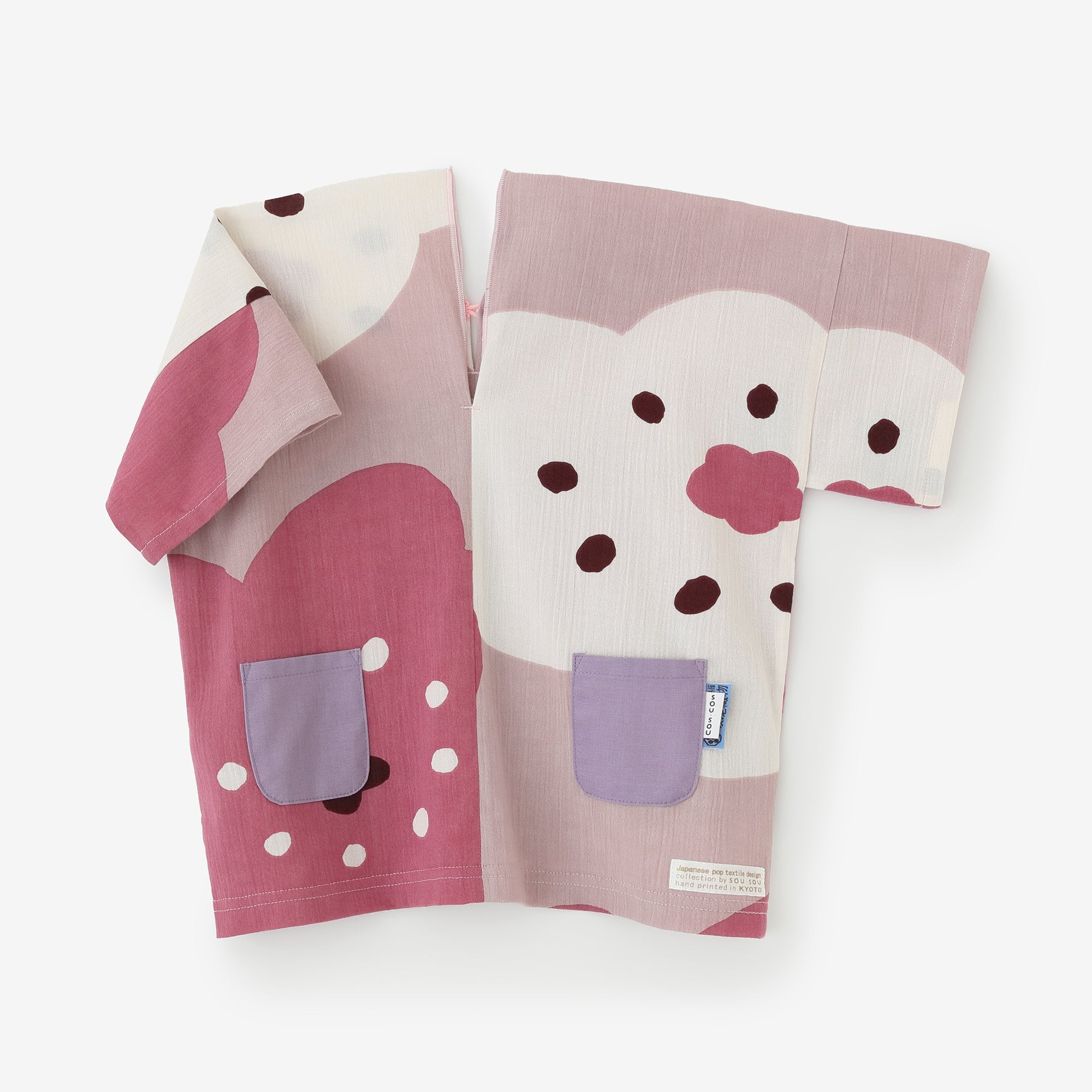 ●高島縮棉 20/20 方形上衣/孩童