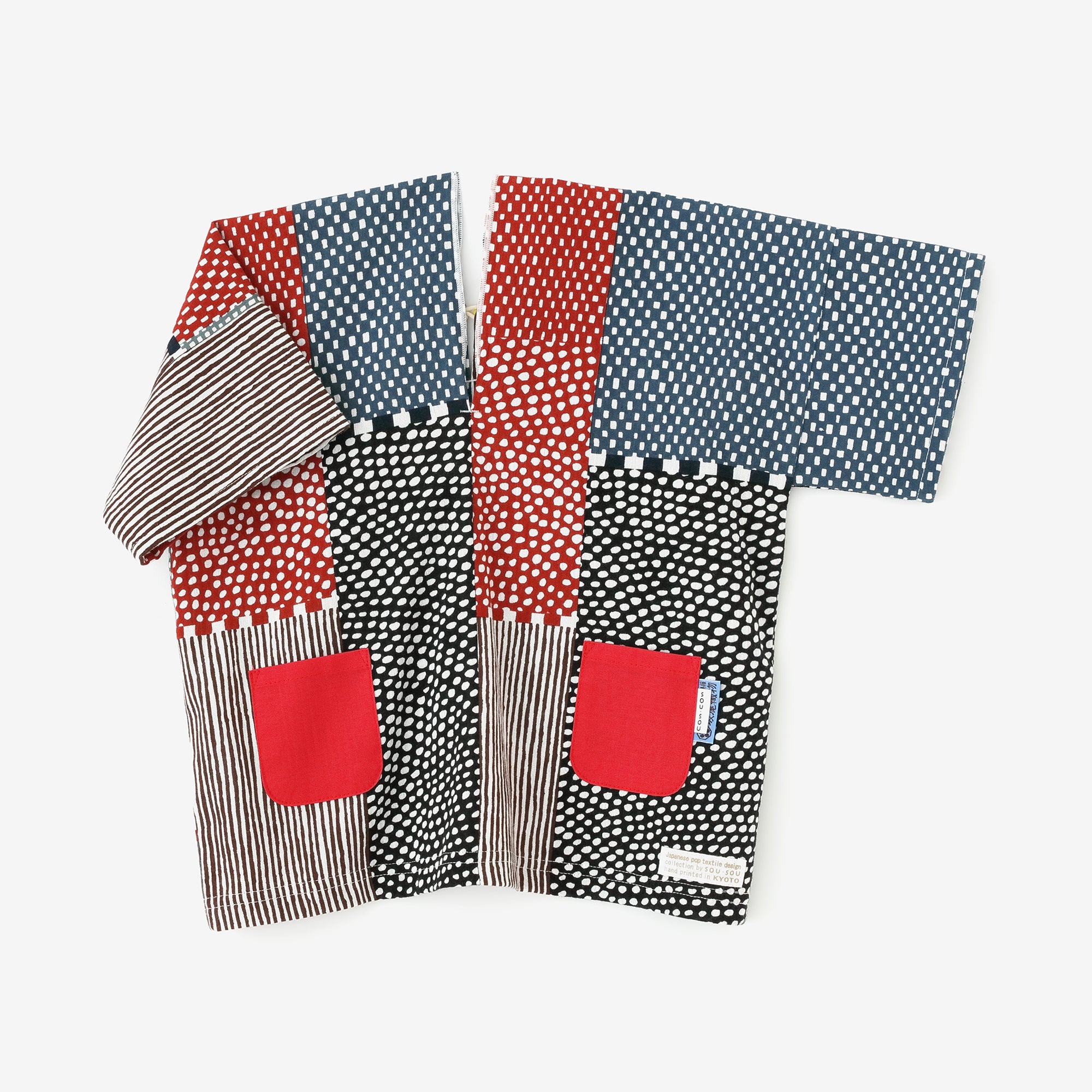 ●高島縮棉 20/20 方形上衣/孩童