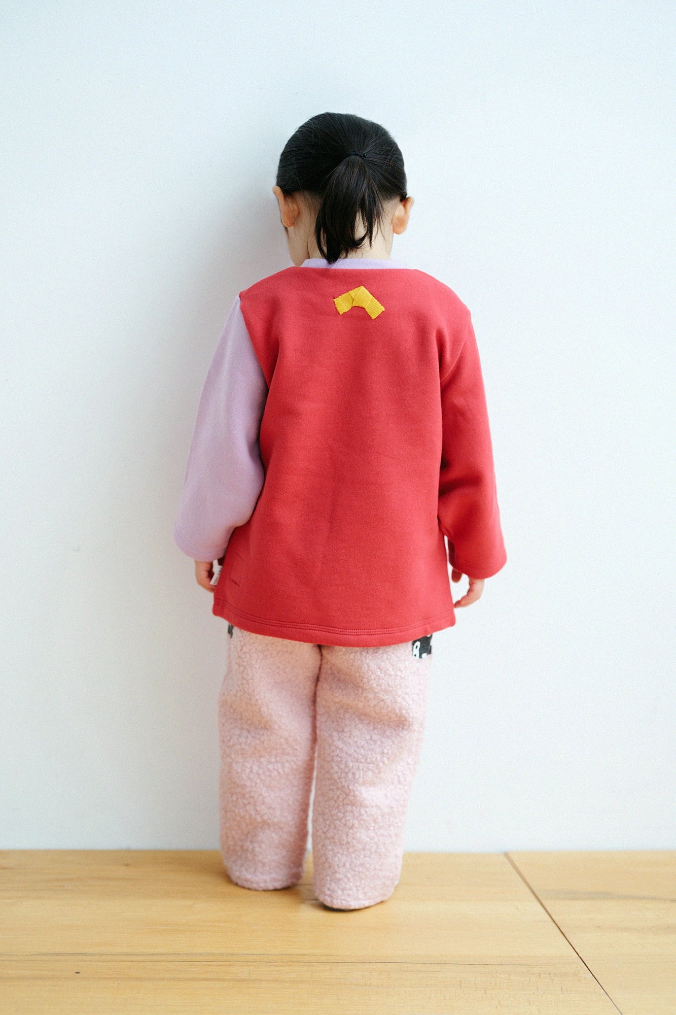 ●仿毛童裝長褲/桃色