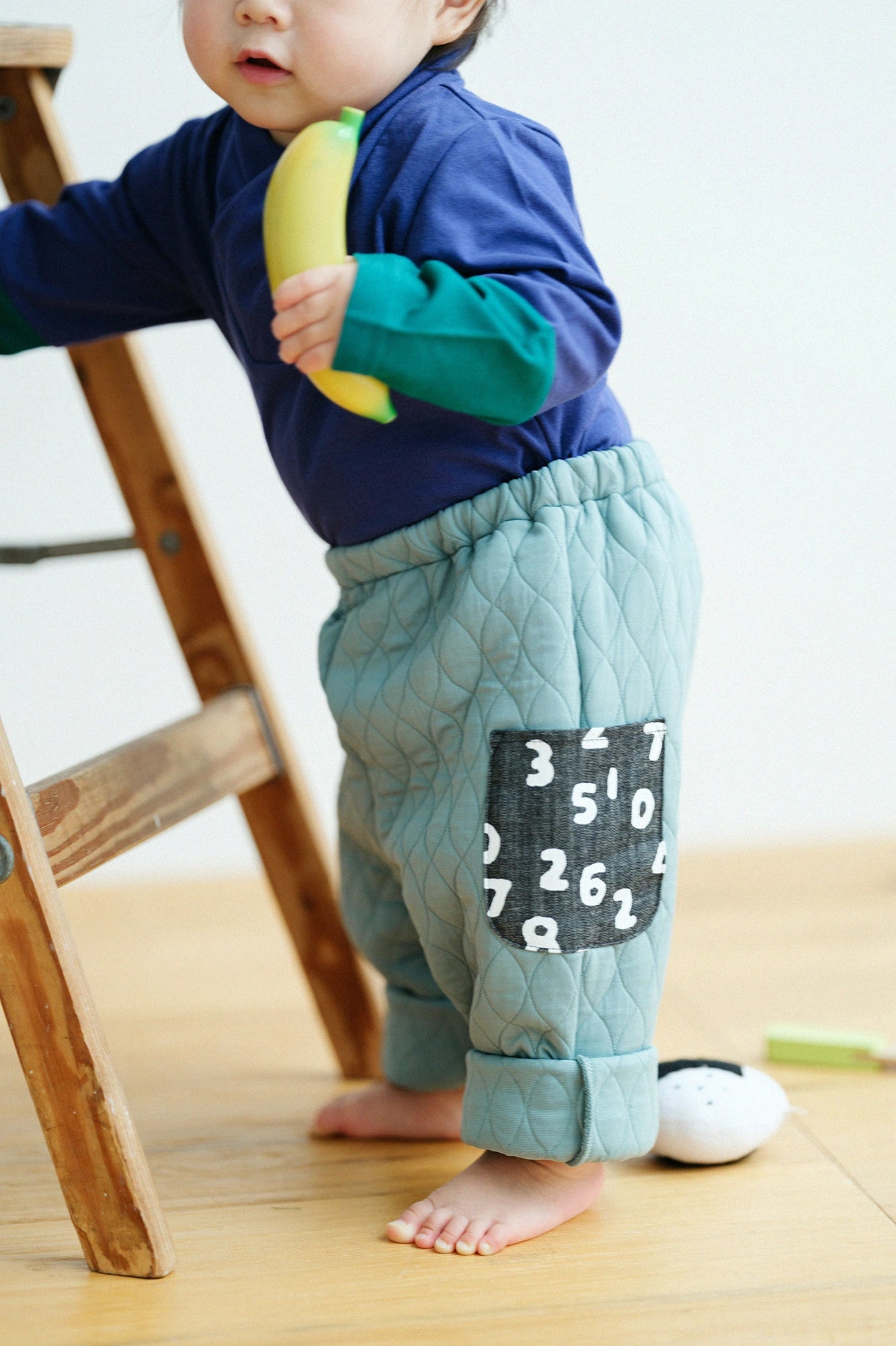 ●被子 童裝長褲 三袋/綠色