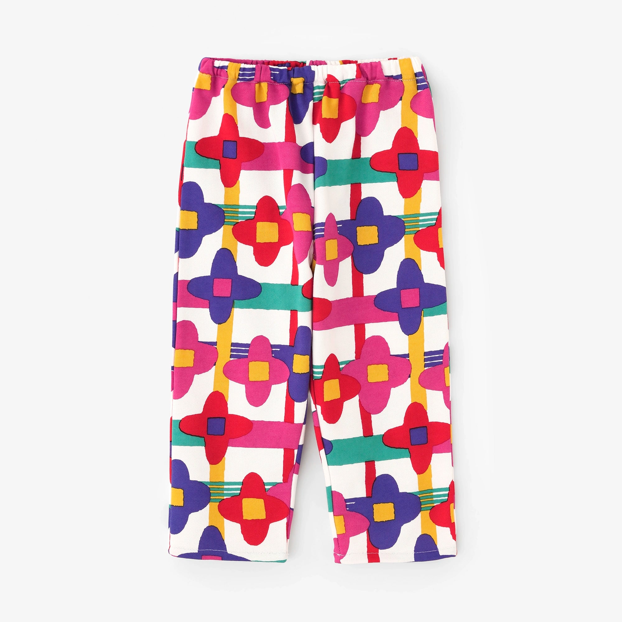 ●細內抓毛童裝長褲 /花格子