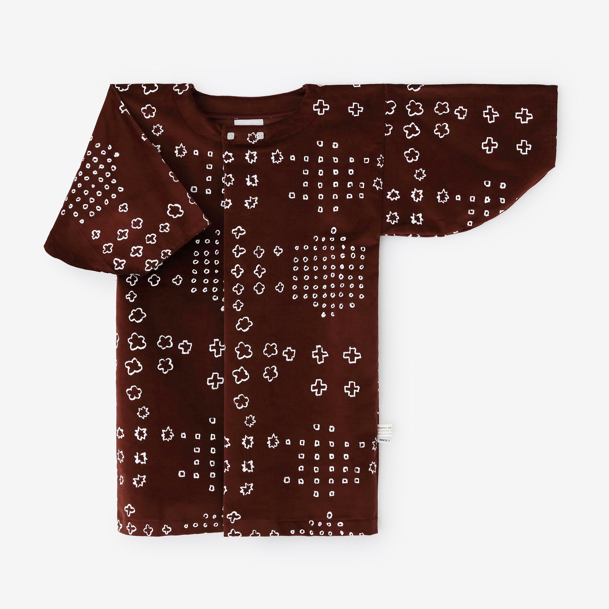 ●燈芯絨 圓弧袖貫頭衣/ 山希阿卡茶色