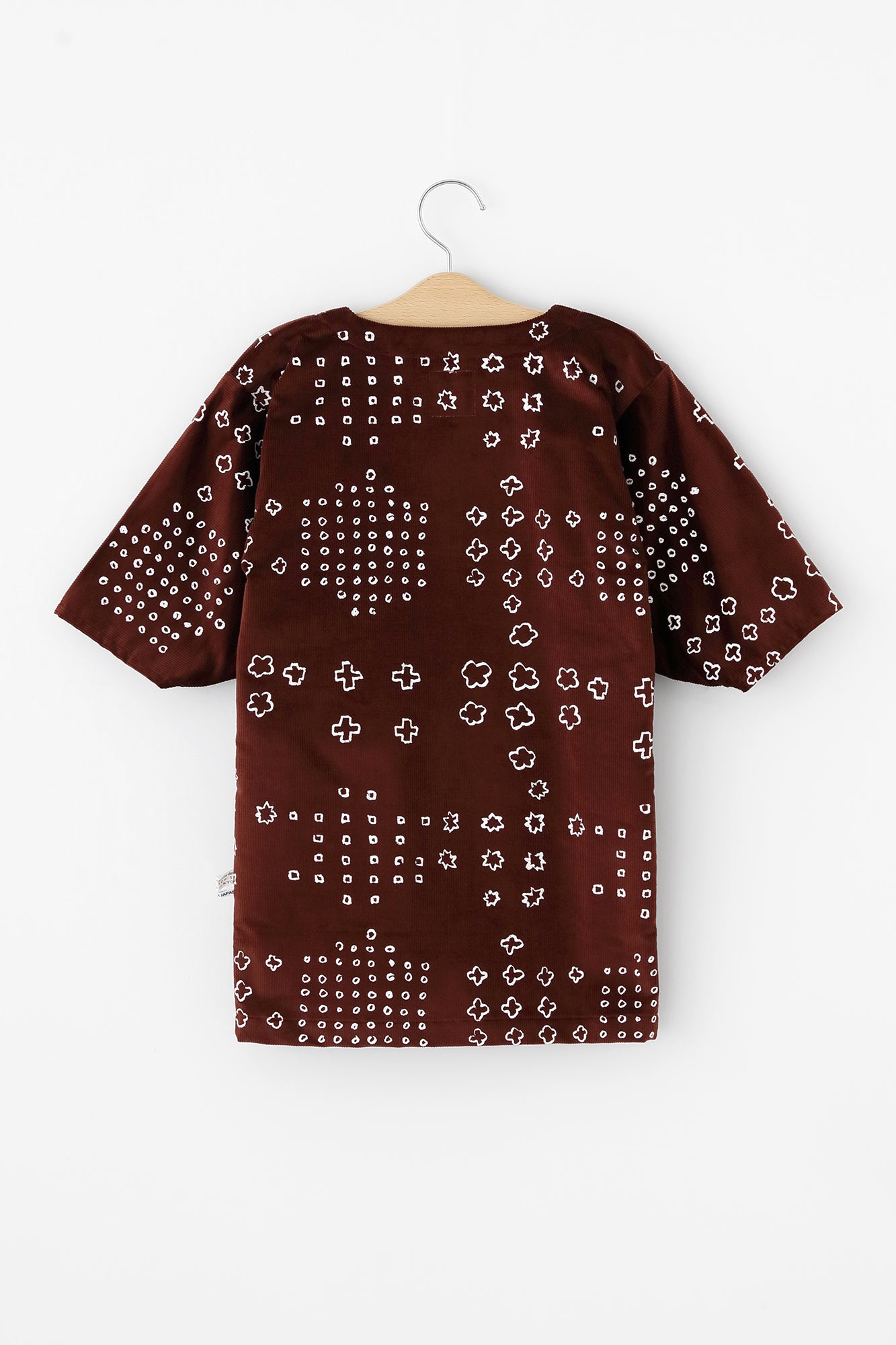 ●燈芯絨 圓弧袖貫頭衣/ 山希阿卡茶色