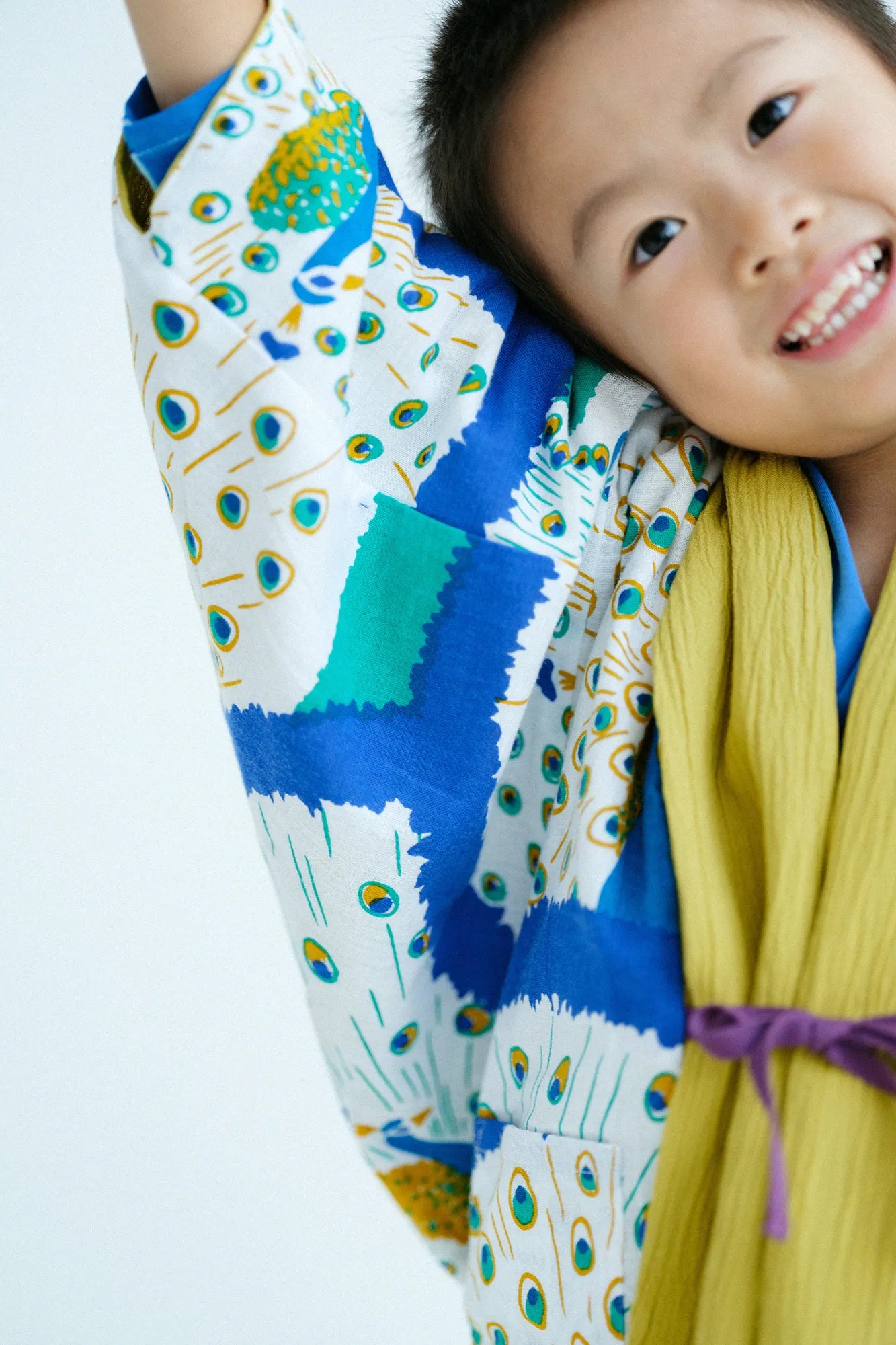 ●Takashima Chijimi 20/10 Kinderärmel/Koganeiro x Peacock