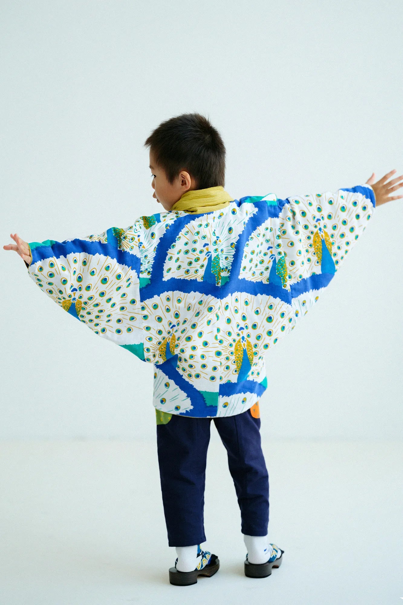 ●Takashima Chijimi 20/10 Kinderärmel/Koganeiro x Peacock